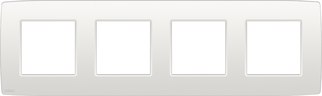 [101-76400] NIKO PLAQUE QUADRE HORIZONTAL 71 BLANC [101-76400]