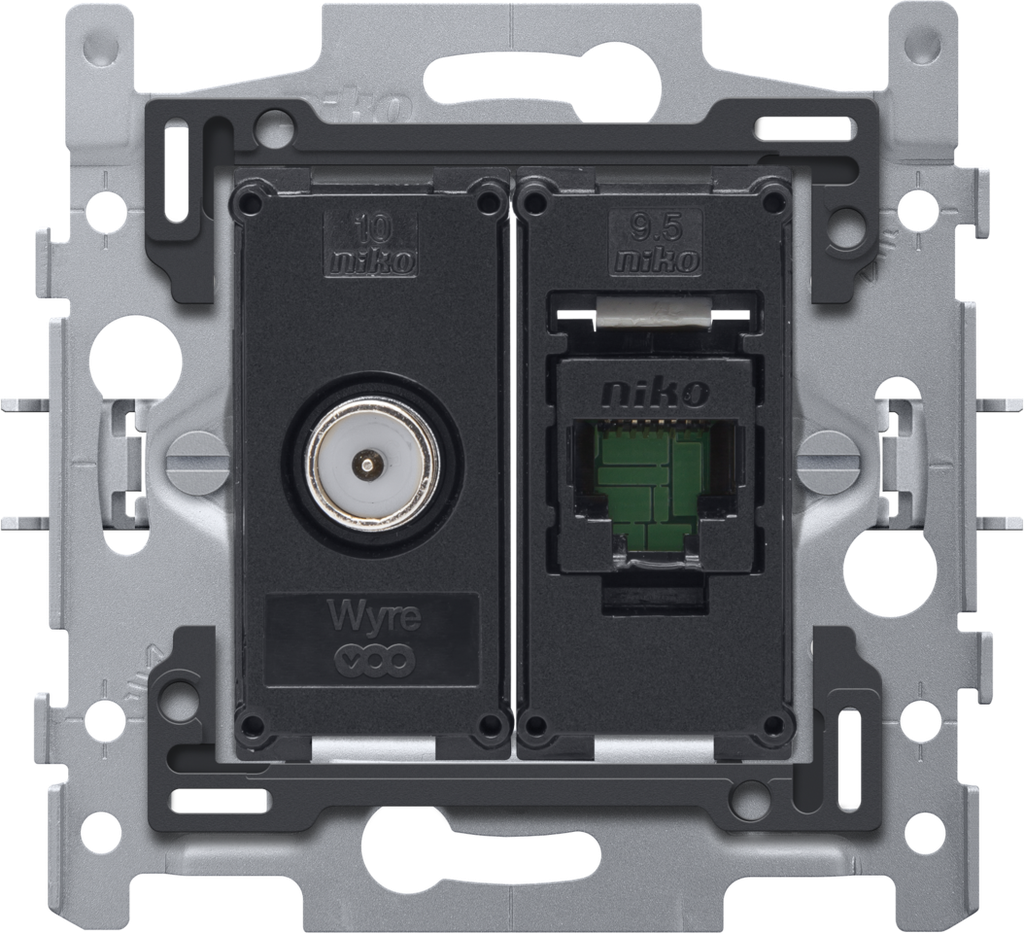 [170-65158] NIKO 170-65158 COAX ET CONNEXION RJ45