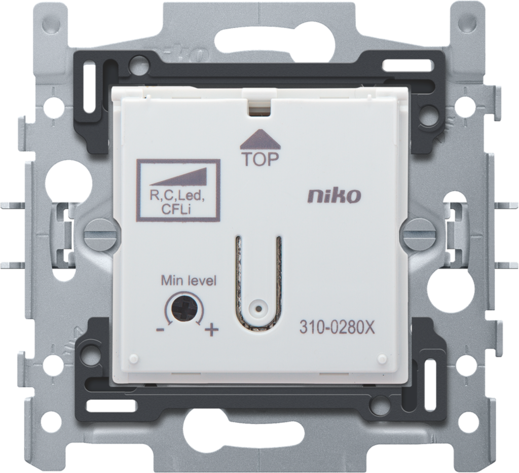 [310-02800] NIKO Socle pour variateur bouton poussoir 2-100w [310-02800]