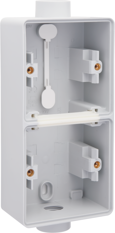 [700-84211] NIKO Boitier en saillie vertical etanche 2entr gris [700-84211]